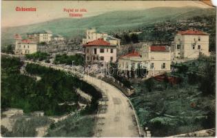 1908 Crikvenica, Cirkvenica; Pogled na ville / Villatelep (EK)