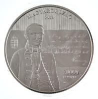 2018. 20.000Ft Ag &quot;A Szózat megzenésítésének 175. évfordulója&quot; tanúsítvánnyal T:PP Hungary 2018. 20.000 Forint Ag &quot;175th Anniversary - Szózat&quot; with certificate C:PP