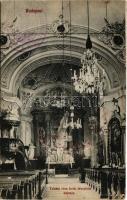1918 Budapest I. Tabáni római katolikus templom belső (EK)