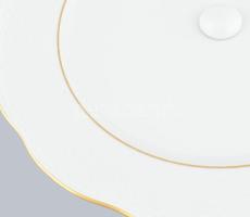 Herendi porcelán süteményes kínáló tál. Kézzel festett, jelzett, minimális kopással 29 cm