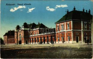 1915 Kolozsvár, Cluj; Vasútállomás / railway station (EK)