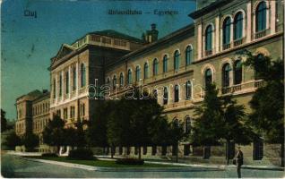 1927 Kolozsvár, Cluj; Universitatea / Egyetem. Bernát kiadása / university (fa)