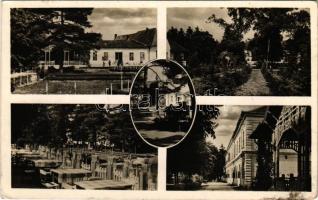 Félixfürdő, Baile Felix; mozaiklap / multi-view postcard (lyuk / pinhole)