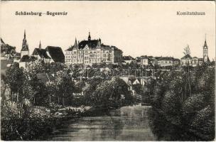 Segesvár, Schässburg, Sighisoara; Komitatshaus / vármegyeháza. W. Nagy kiadása / county hall (EK)