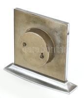 Art deco barométer. Krómozott fém. 14 cm