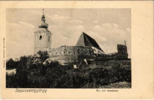 Sepsiszentgyörgy, Sfantu Gheorghe; Református templom. Benkő M. kiadása / Calvinist church (EK)