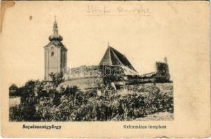 Sepsiszentgyörgy, Sfantu Gheorghe; Református templom. Hangya szövetkezet kiadása / Calvinist church (EK)