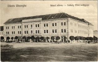 1935 Sepsiszentgyörgy, Sfantu Gheorghe; Liceul reform. / Székely Mikó kollégium, Benkő üzlete. Elena Cupferstich kiadása / Calvinist boarding school, shops (EK)