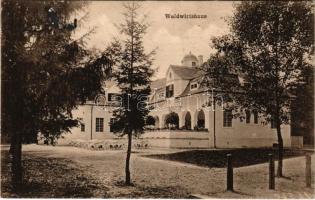 1916 Nagyszeben, Hermannstadt, Sibiu; Restaurantul Dumbravei / Waldwirtshaus / Erdei vendéglő, étterem. Jos. Drotleff kiadása / forest restaurant (fa)