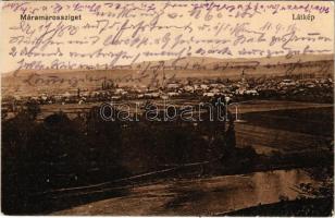 1916 Máramarossziget, Sighet, Sighetu Marmatiei; látkép. Vasúti levelezőlapárusítás 8649. / general view (EK)