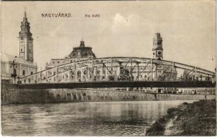 Nagyvárad, Oradea; Kis hídfő, városháza. Stern Béla kiadása / bridge, town hall (EK)