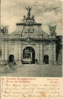 1903 Gyulafehérvár, Karlsburg, Alba Iulia; Károly-kapu / Karlstor / castle gate (EK)