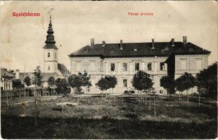 Gyulafehérvár, Karlsburg, Alba Iulia; Városi árvaház / orphanage (ragasztónyom / glue marks)