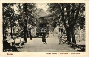 1929 Buziásfürdő, Baile Buzias; Izvorul Anton / Anton-Quelle / Antal-forrás. Ioan Chladni és Társa kiadása / spa, spring source