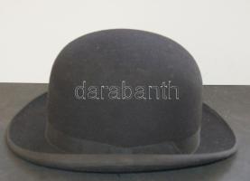 Bukaresti Chapellerie Georgian márkájú kemény kalap, eredeti dobozában, 57-es méretben és szép állapotban