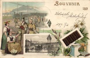 1899 Luzern, Suchard chocolate litho