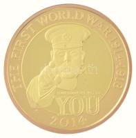 Nagy-Britannia 2014. 2P Au "II. Erzsébet / Lord Kitchener", tanúsítvánnyal (15,97g/0.916) ...