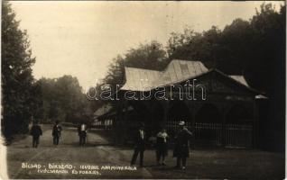 1930 Bikszád-gyógyfürdő, Baile Bixad; Izvorul apa minerala / Ivócsarnok és forrás / spa, spring source, drinking hall. photo