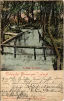 1903 Borosznófürdő, Brusno-kúpele (Borosznó, Brusznó, Brusno); Kneipp-víztaposó. Lechnitzky O. fénynyomdája kiadása / spa (kis szakadás / small tear)