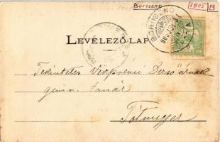 1905 Borosznófürdő, Brusno-kúpele (Borosznó, Brusznó, Brusno); Kneipp-víztaposó. Lechnitzky O. fényn...