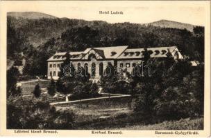1925 Borosznófürdő, Brusno-kúpele (Borosznó, Brusznó, Brusno); Hotel Ludvik szálloda / hotel, spa