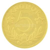 Svédország 1920W 5kr Au "V. Gusztáv" (2,26g/0.900) T:1-
Sweden 1920W 5 Kronor Au "Gu...
