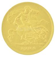 Nagy-Britannia 1904. 1/2S Au "VII. Edward" (3,99g/0.917) T:2,2-
Great Britian 1904. 1/2 S...