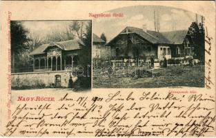 1901 Nagyrőce, Nagy-Rőcze, Gross-Rauschenbach, Velká Revúca; fürdő. Büchler Béla kiadása / spa, bath (EK)