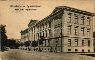 1924 Gyulafehérvár, Karlsburg, Alba Iulia; Római katolikus főgimnázium. F. Schäser kiadása / Catholic grammar school (EK)