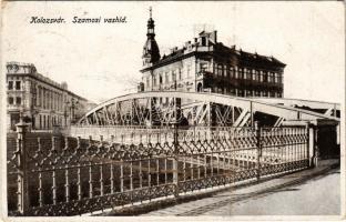 1916 Kolozsvár, Cluj; Szamosi vashíd / Somes river iron bridge (EK)