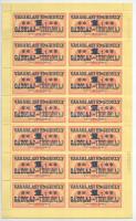 1975. Vásárlási engedély - 1T Gázolaj (vagy Tűzelőolaj) (14x) bélyeg, teljes ív T:I-,II