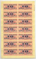 1975. Vásárlási engedély - 10T Gázolaj (vagy Tűzelőolaj) (14x) bélyeg, teljes ív T:I-,II