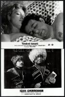 cca 1989 előtt, külföldön készült filmek egy-egy jelenete, 13 db vintage produkciós filmfotó, ezüst ...