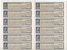 Budapest 1924. "Magyar Nemzeti Bank" magyar, angol, francia, német és olasz nyelvű részvén...