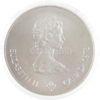 Kanada 1973. 5$ Ag "Montreali olimpia - Észak-Amerika térkép" eredeti díszdobozban T:1- 
...