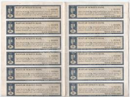 Budapest 1924. "Magyar Nemzeti Bank" magyar, angol, francia, német és olasz nyelvű részvén...