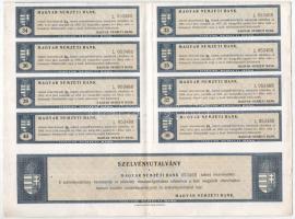 Budapest 1924. "Magyar Nemzeti Bank" magyar, angol, francia, német és olasz nyelvű részvén...