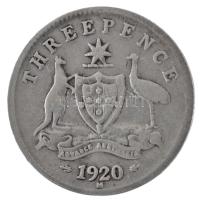 Ausztrália 1920M 3p Ag "V. György" T:3 hullámos lemez
Australia 1920M 3 Pence Ag "Ge...