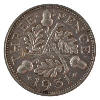 Nagy-Britannia 1931. 3p Ag "V. György" T:2- patina, kis ph
Great Britain 1931. 3 Pence Ag...