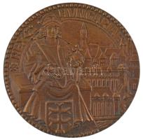 Renner Kálmán (1927-1994) DN Rex Hungariae egyoldalas bronz emlékérem (110mm) T:1- kis patina