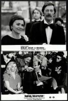 cca 1987 előtt, külföldön készült filmek egy-egy jelenete, 17 db vintage produkciós filmfotó, ezüst ...