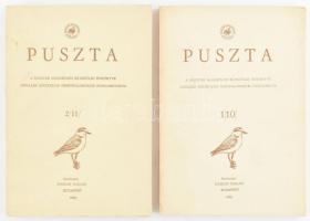 1983-1984 Puszta. A Magyar Madártani Egyesület évkönyvének két kötete (1/10, 2/11.)