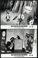 cca 1979 előtt készült ,,Kurta farkú Peti cica Americicában" című svéd rajzfilm jelenetei, 6 vi...