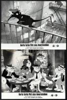 cca 1979 előtt készült ,,Kurta farkú Peti cica Americicában" című svéd rajzfilm jelenetei, 6 vi...