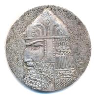 Örményország DN I. Argisti kétoldalas ezüstözött bronz emlékérem (55mm) T:1- Armenia ND Argishti I two sided commemorative medallion (55mm) C:AU