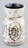 Retró kerámia váza, jelzett, kis mázlepattanás, m: 30 cm