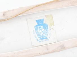 Retró kínáló tál, Bodrogkeresztúr, jelzett, hibátlan, h: 35 cm