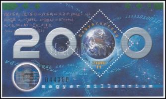 2000 Ezredforduló - Jeles magyar matematikusok blokk (4.500)