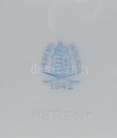 1942 Herendi jelzéssel ellátott díszes és nagyon szép állapotban lévő porcelán tál 32cm-es hosszúság...