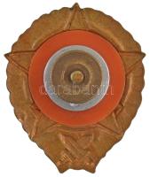 Csehszlovákia 1951-1962. "Példamutató Katona" zománcozott fém jelvény (~37mm) T:2
Czechos...